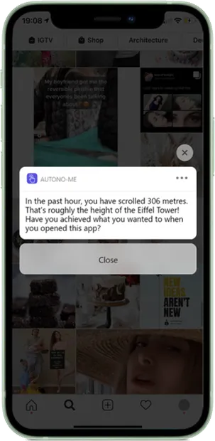 Not-So-Infinite Scroll: a prompt showing how far you've scrolled